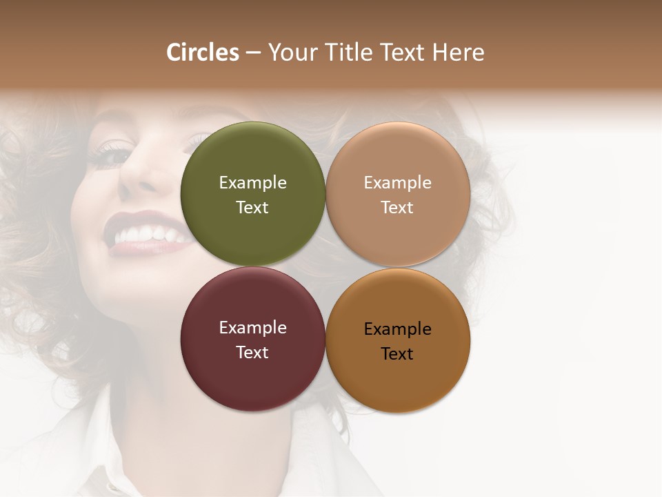 Young Hair Smile PowerPoint Template