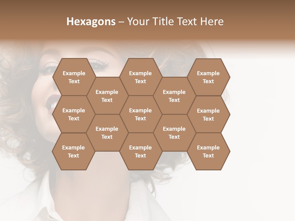 Young Hair Smile PowerPoint Template