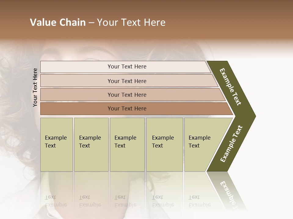 Young Hair Smile PowerPoint Template