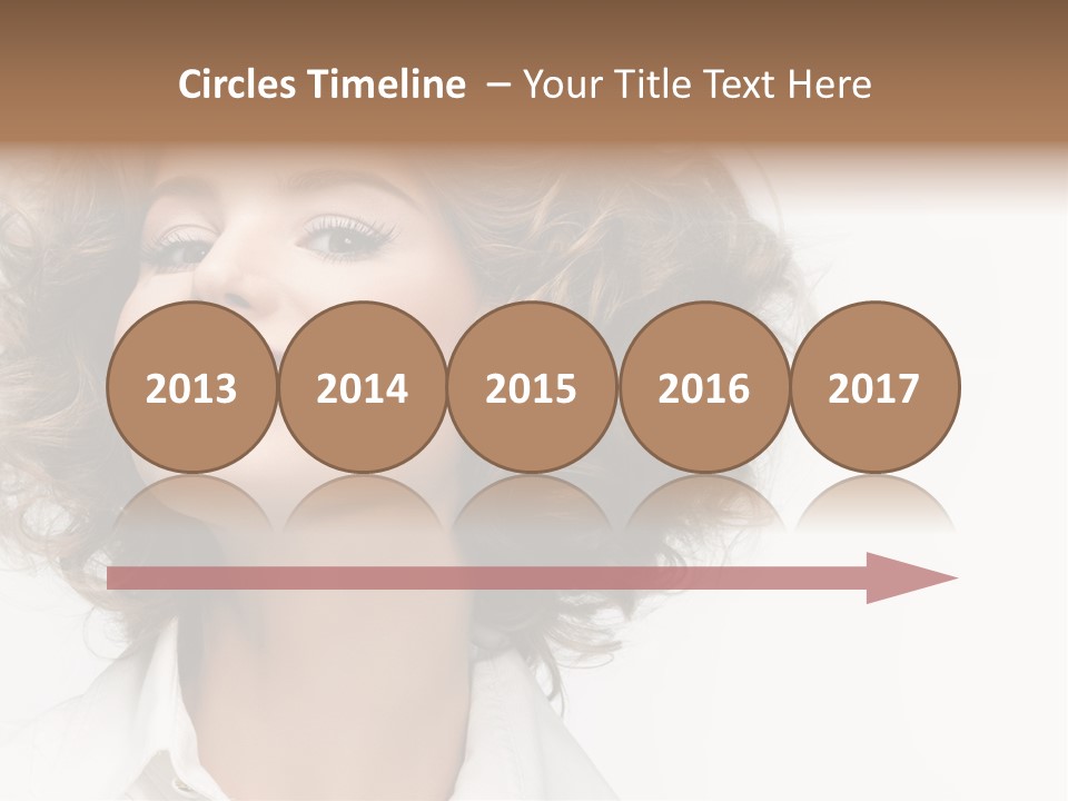 Young Hair Smile PowerPoint Template