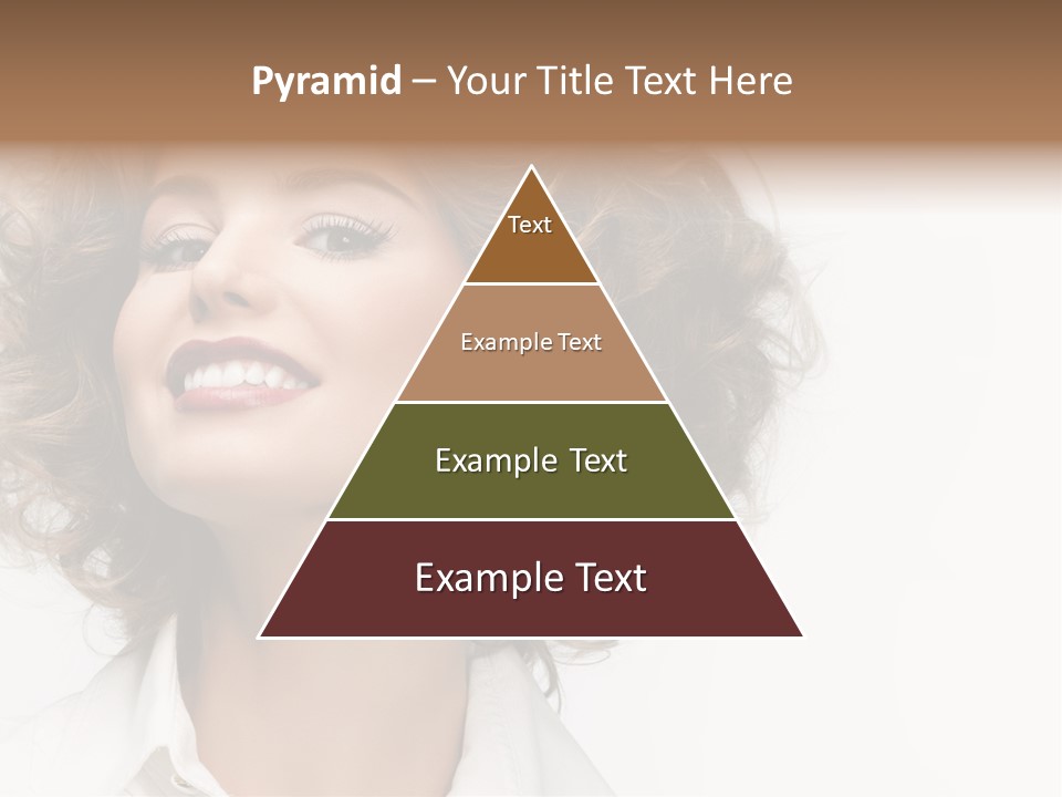 Young Hair Smile PowerPoint Template