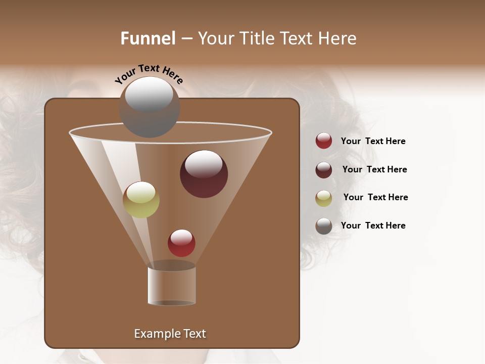 Young Hair Smile PowerPoint Template