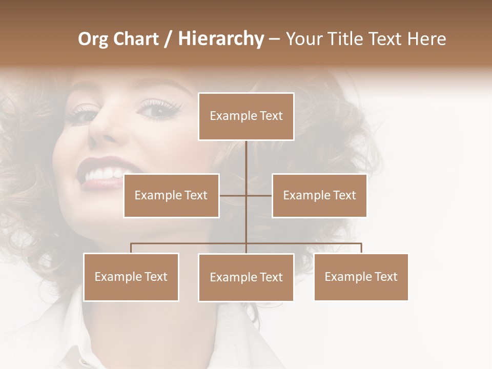 Young Hair Smile PowerPoint Template