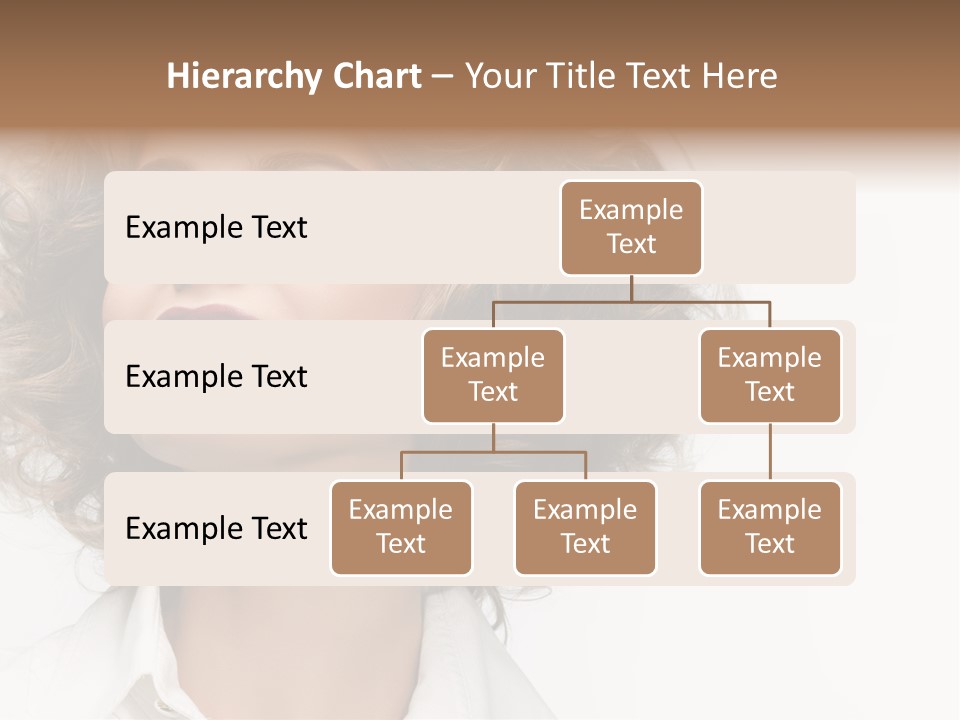 Young Hair Smile PowerPoint Template