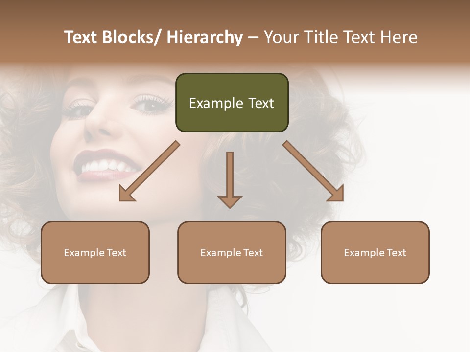 Young Hair Smile PowerPoint Template