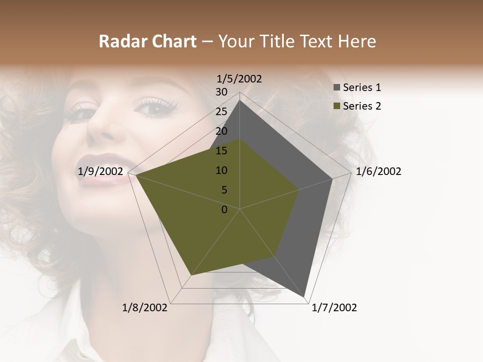 Young Hair Smile PowerPoint Template