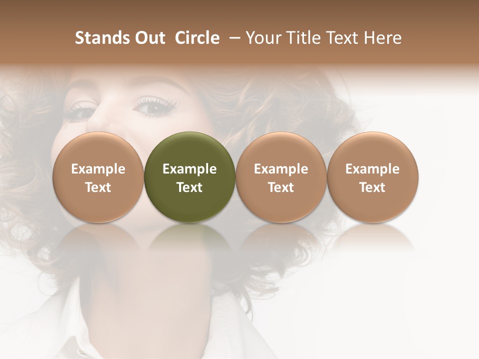 Young Hair Smile PowerPoint Template