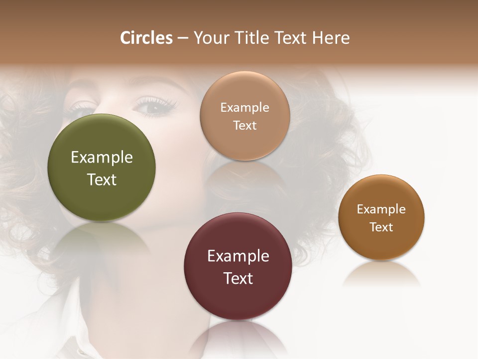 Young Hair Smile PowerPoint Template