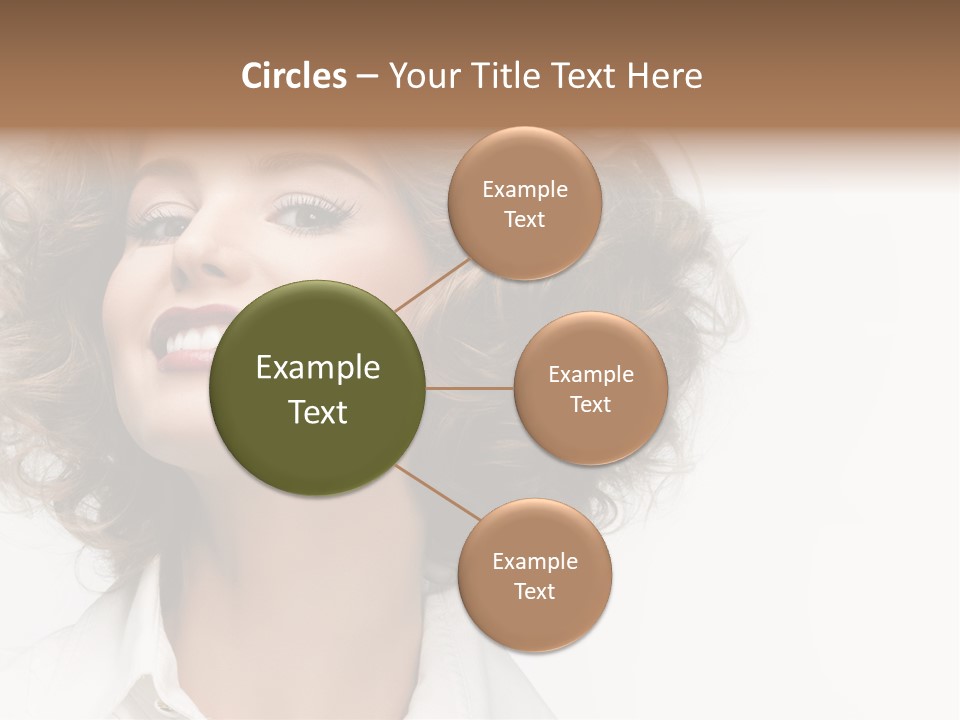 Young Hair Smile PowerPoint Template