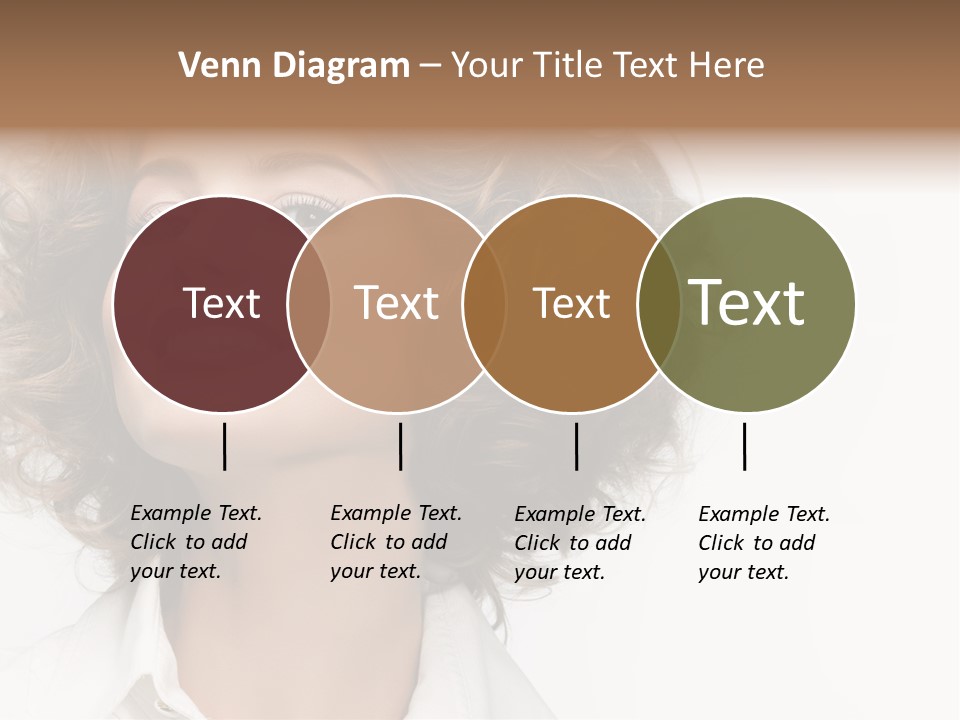 Young Hair Smile PowerPoint Template