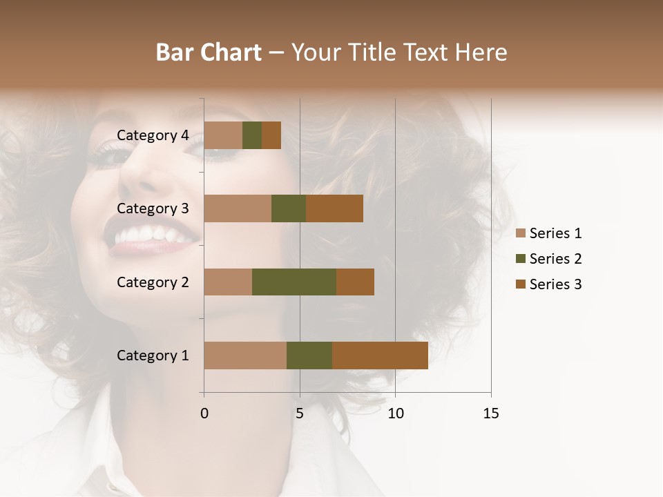 Young Hair Smile PowerPoint Template