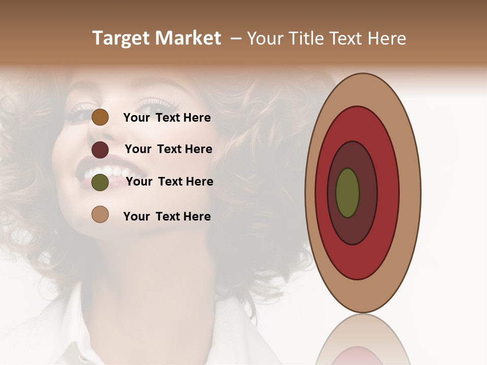 Young Hair Smile PowerPoint Template