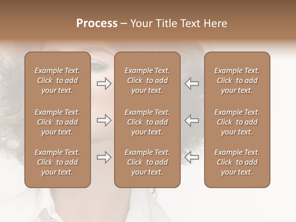 Young Hair Smile PowerPoint Template