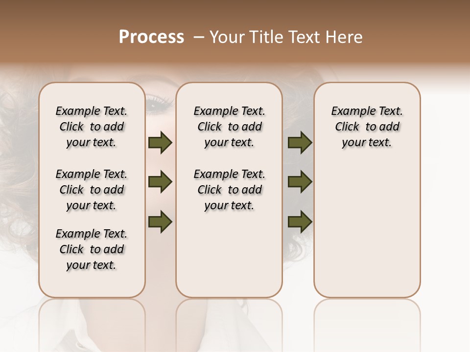 Young Hair Smile PowerPoint Template
