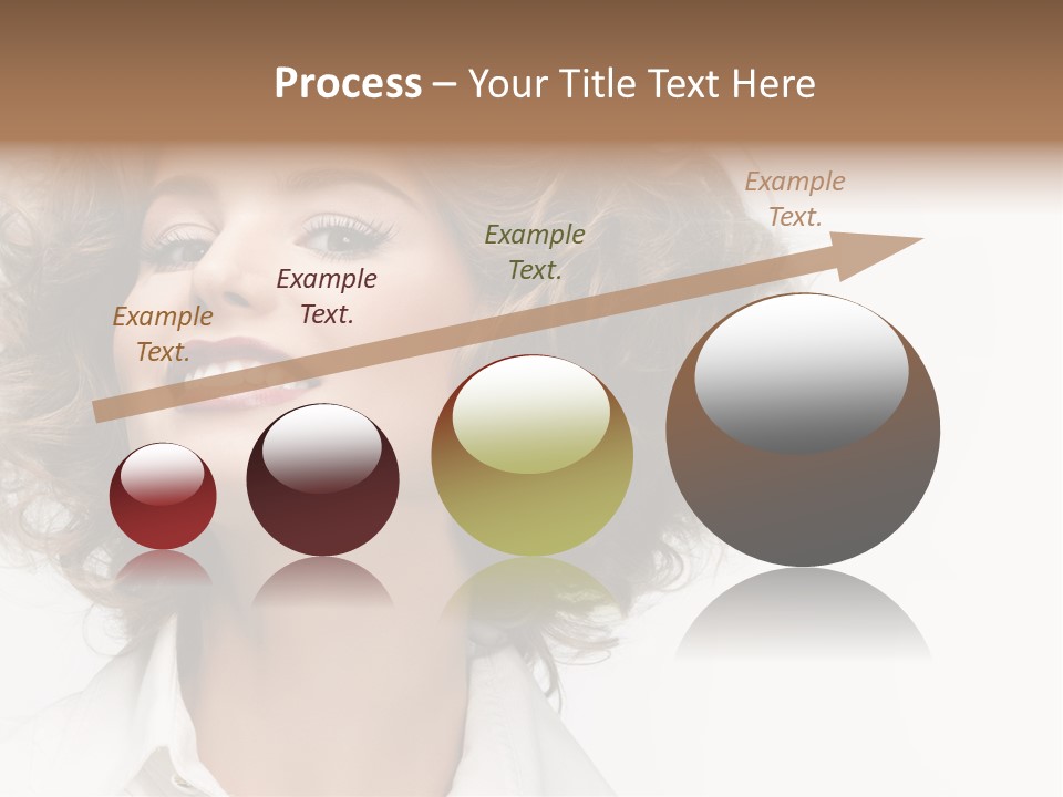 Young Hair Smile PowerPoint Template