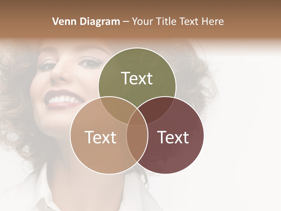 Young Hair Smile PowerPoint Template