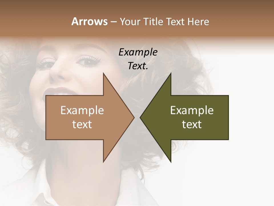 Young Hair Smile PowerPoint Template