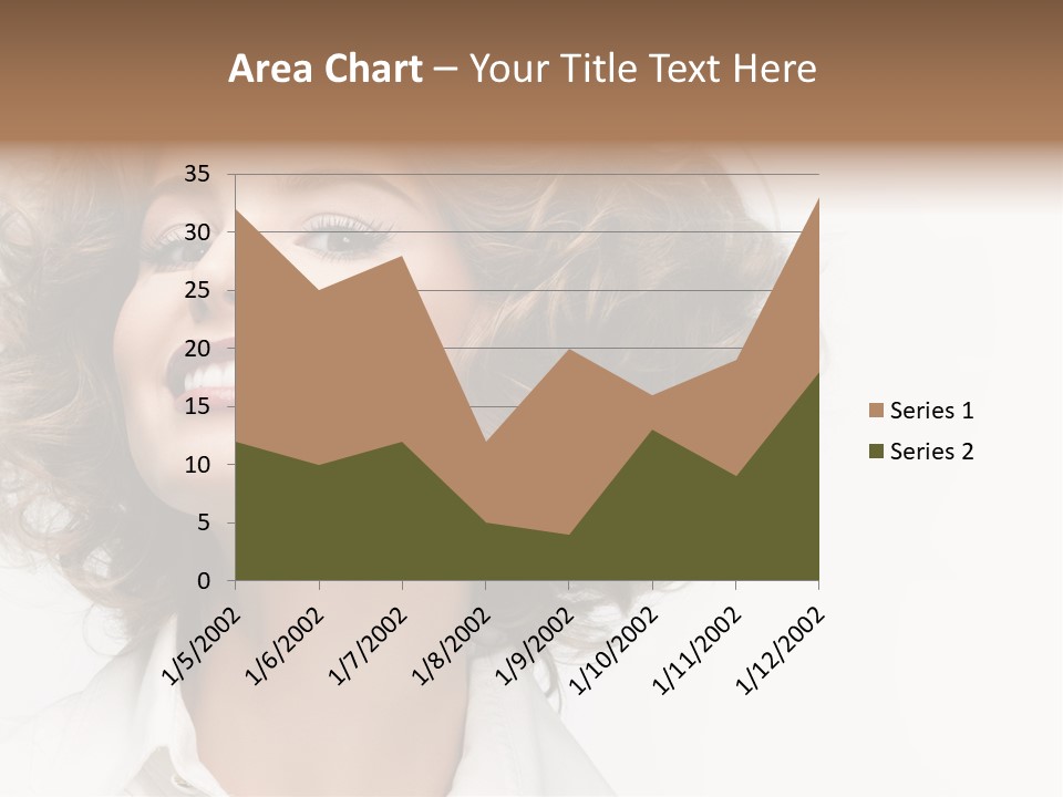 Young Hair Smile PowerPoint Template