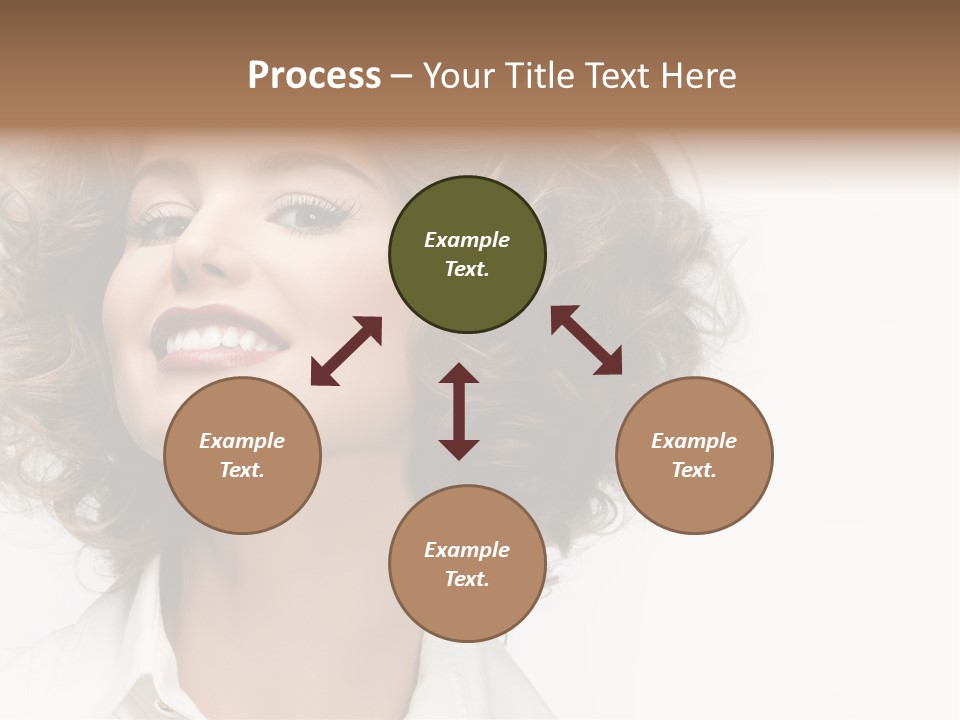 Young Hair Smile PowerPoint Template