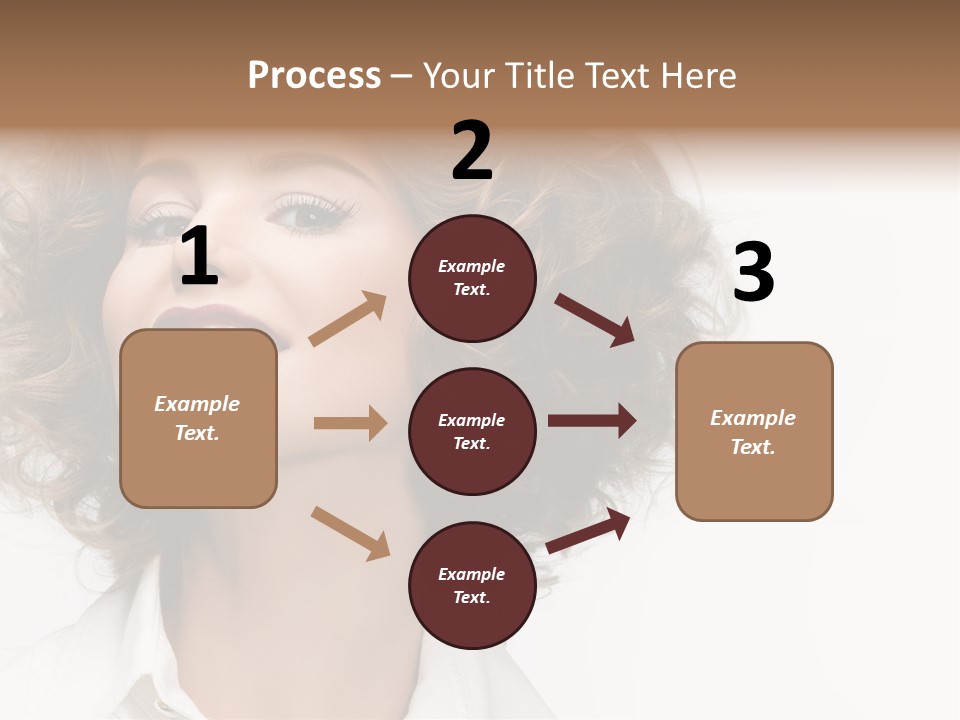 Young Hair Smile PowerPoint Template