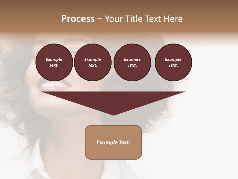 Young Hair Smile PowerPoint Template