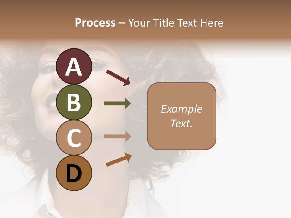 Young Hair Smile PowerPoint Template