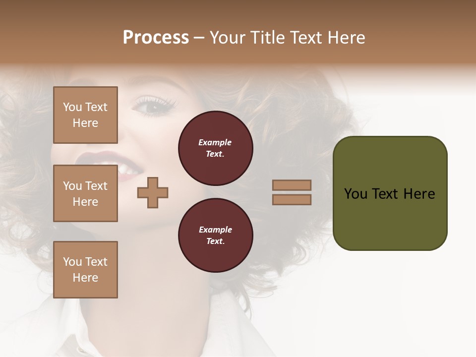 Young Hair Smile PowerPoint Template