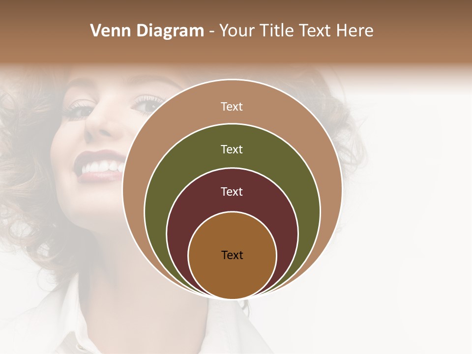 Young Hair Smile PowerPoint Template