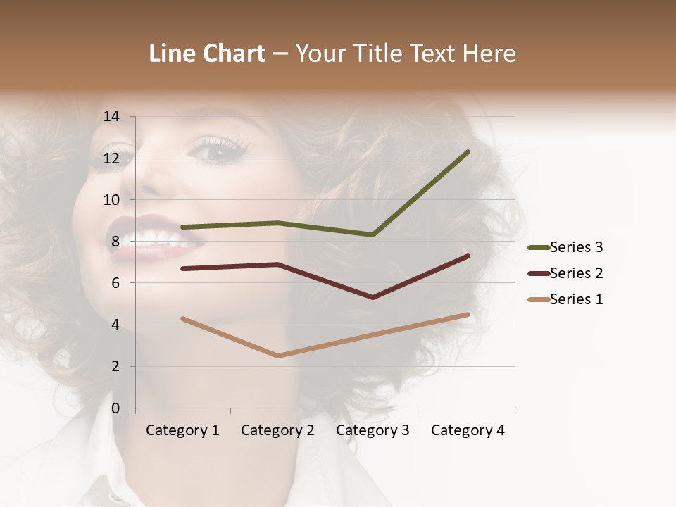 Young Hair Smile PowerPoint Template