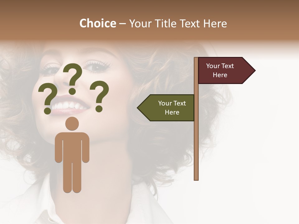 Young Hair Smile PowerPoint Template