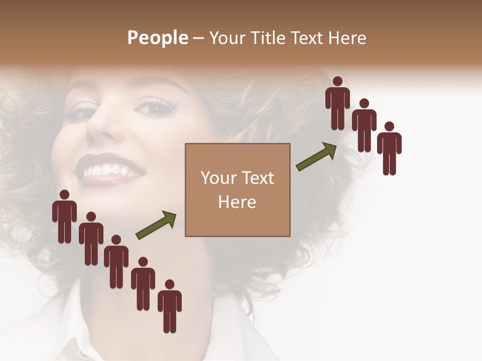Young Hair Smile PowerPoint Template