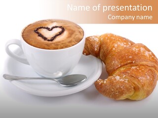 Bar Cappuccino Feed PowerPoint Template