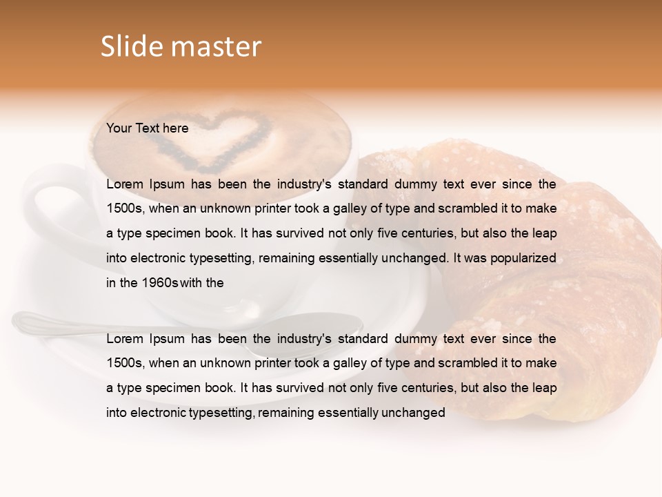 Bar Cappuccino Feed PowerPoint Template