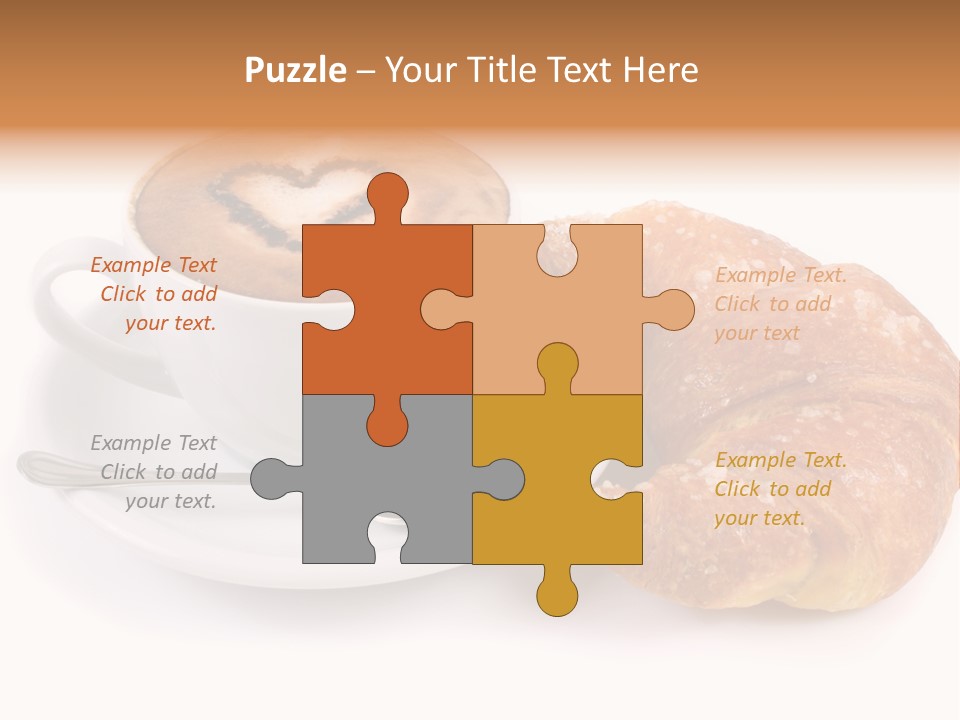 Bar Cappuccino Feed PowerPoint Template