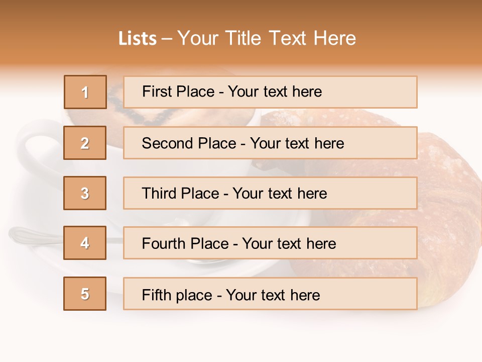 Bar Cappuccino Feed PowerPoint Template