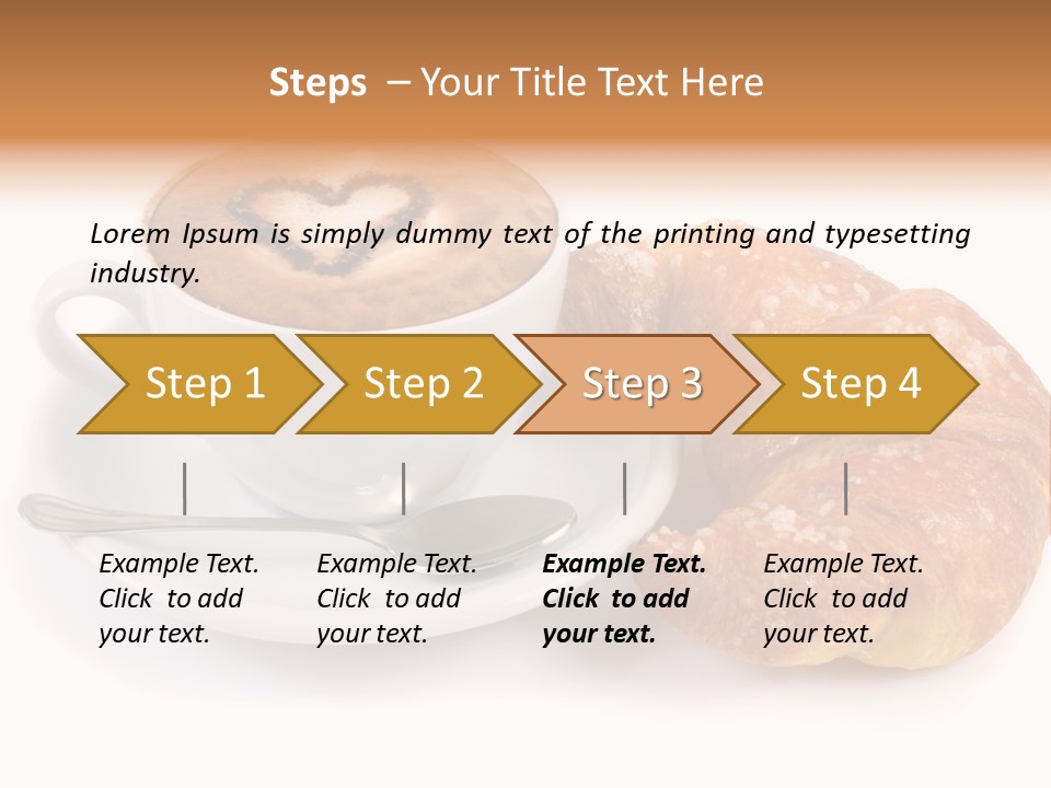 Bar Cappuccino Feed PowerPoint Template
