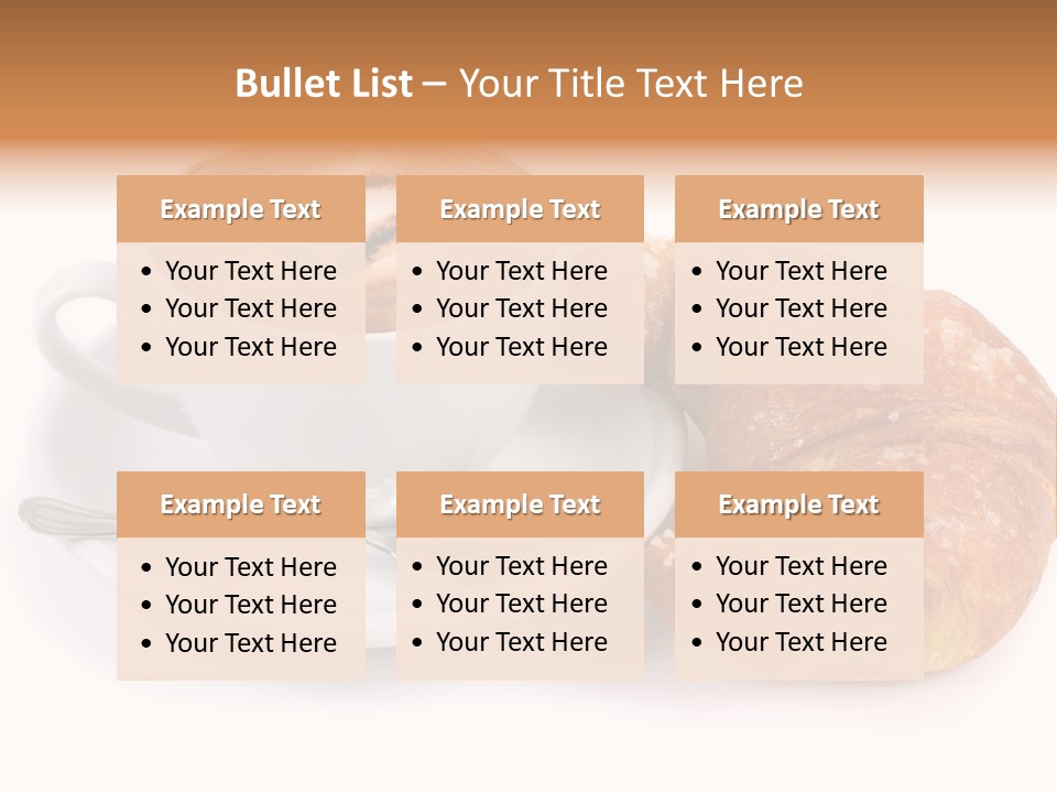 Bar Cappuccino Feed PowerPoint Template