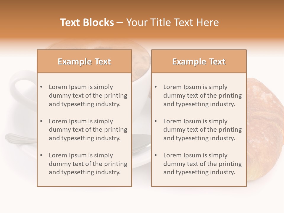 Bar Cappuccino Feed PowerPoint Template