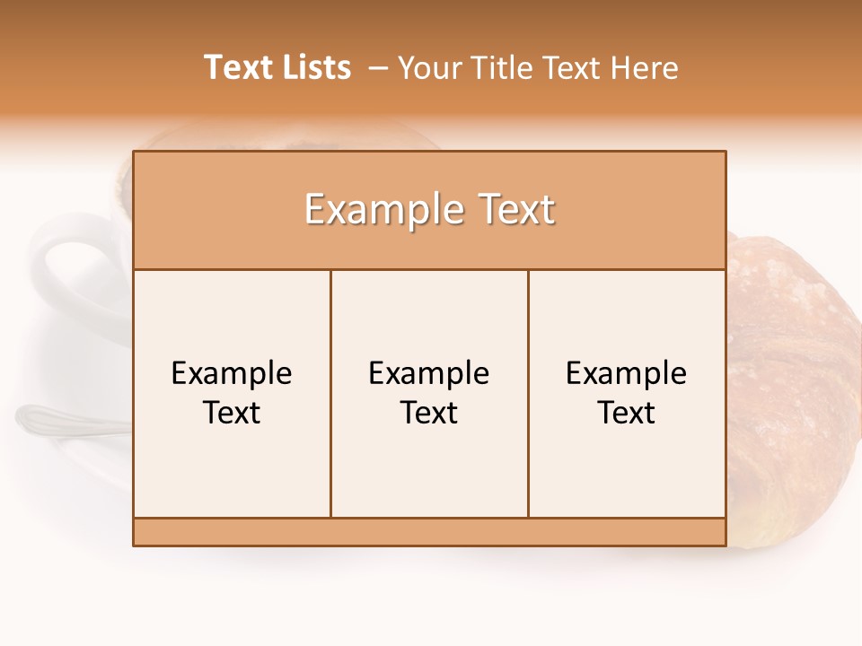 Bar Cappuccino Feed PowerPoint Template