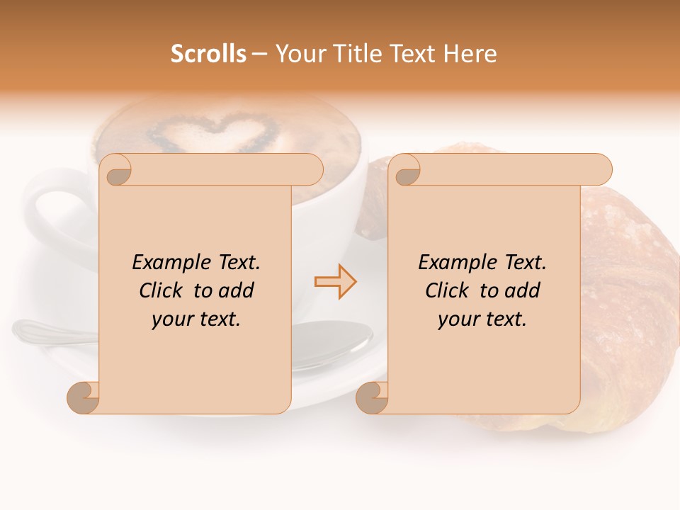Bar Cappuccino Feed PowerPoint Template