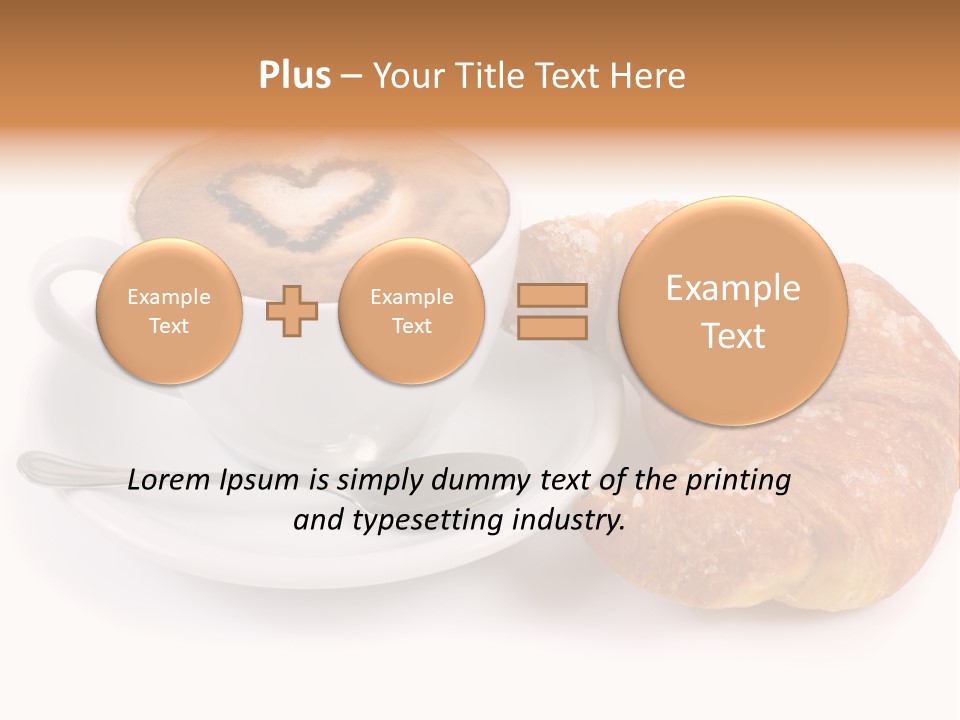 Bar Cappuccino Feed PowerPoint Template