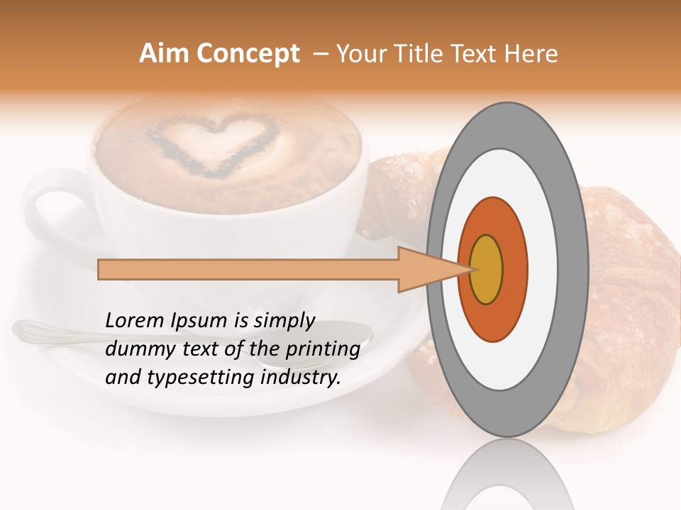 Bar Cappuccino Feed PowerPoint Template