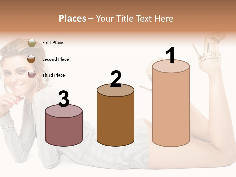 Female Smooth Isolated PowerPoint Template