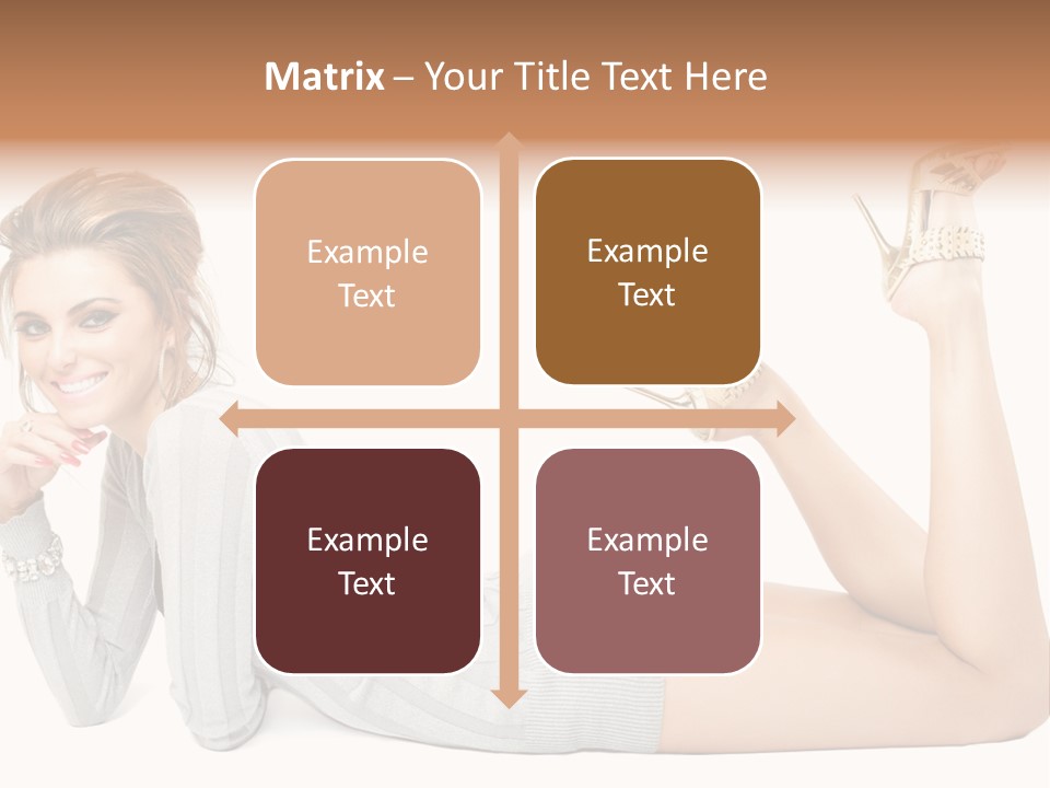 Female Smooth Isolated PowerPoint Template