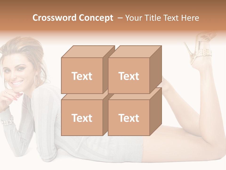 Female Smooth Isolated PowerPoint Template