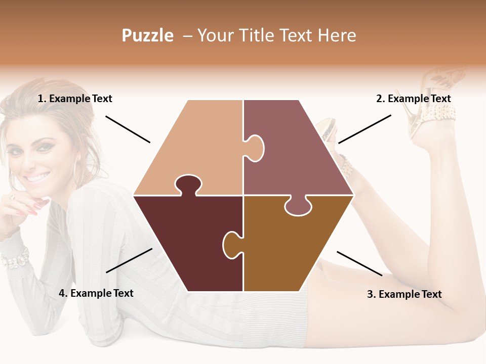 Female Smooth Isolated PowerPoint Template