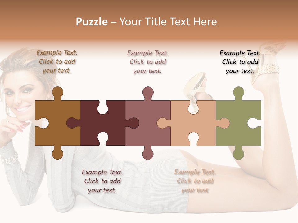 Female Smooth Isolated PowerPoint Template