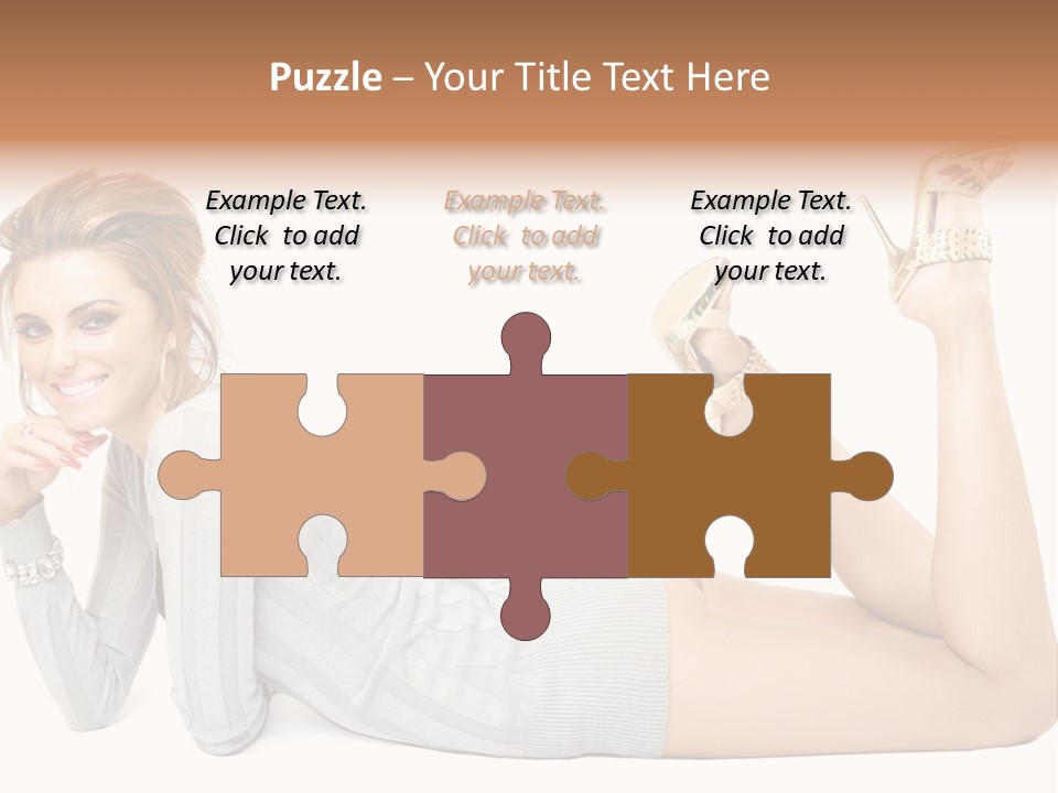 Female Smooth Isolated PowerPoint Template