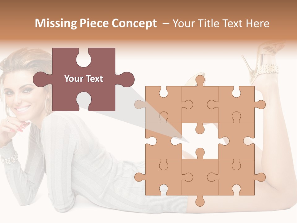 Female Smooth Isolated PowerPoint Template