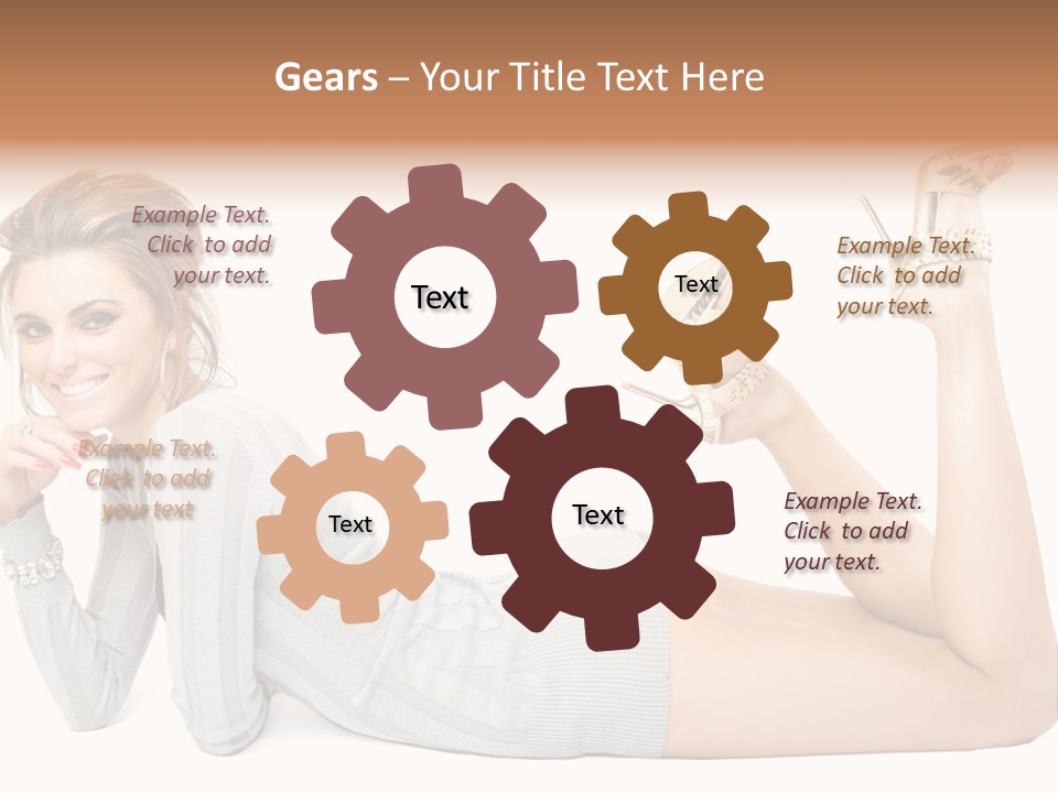Female Smooth Isolated PowerPoint Template